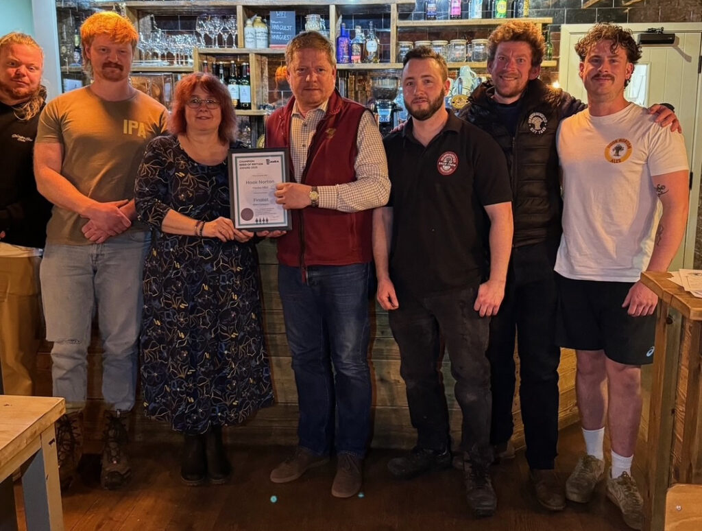 Lynne Robbins - chair of North Oxon CAMRA and Brewery MD ,James Clarke and the Hooky Brewers