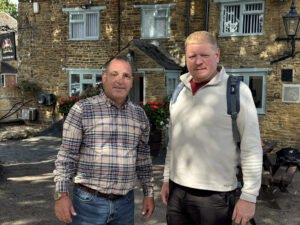 Mark Woodbridge, Landlord at The Butchers Arms with James Clarke