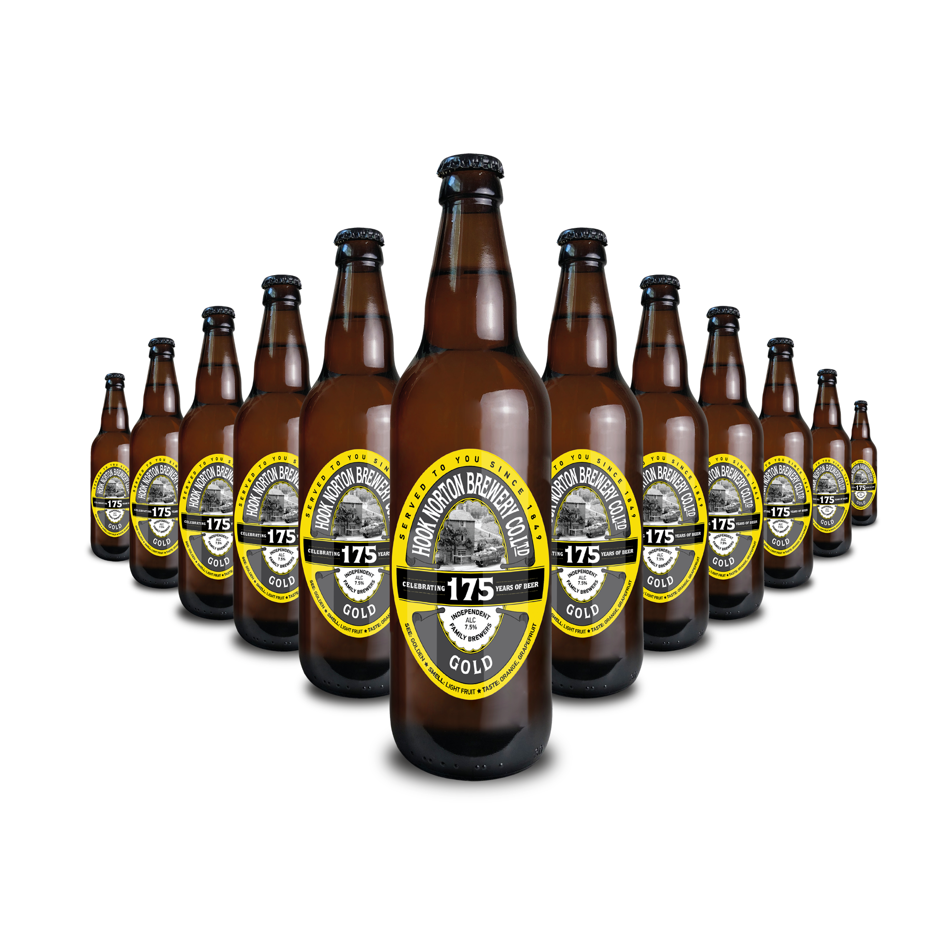 175 Gold Anniverary Ale. Celebrating 175 years of beer and brewing at Hook Norton Brewery