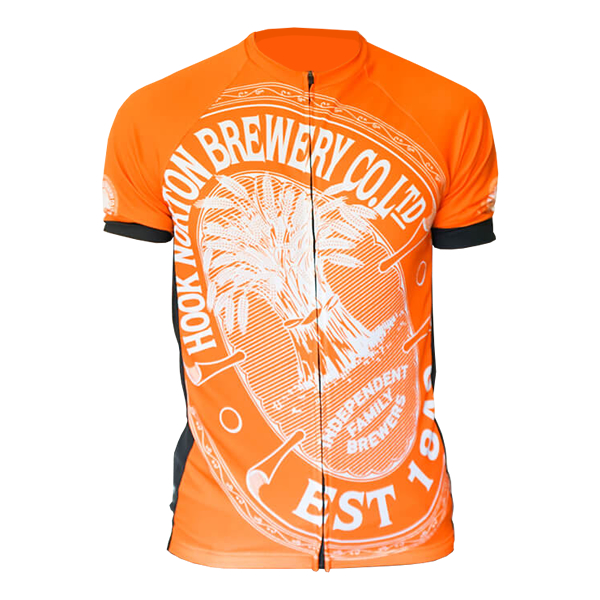 Kalas Hook Norton Brewery Short Sleeve Orange Cycling Jersey