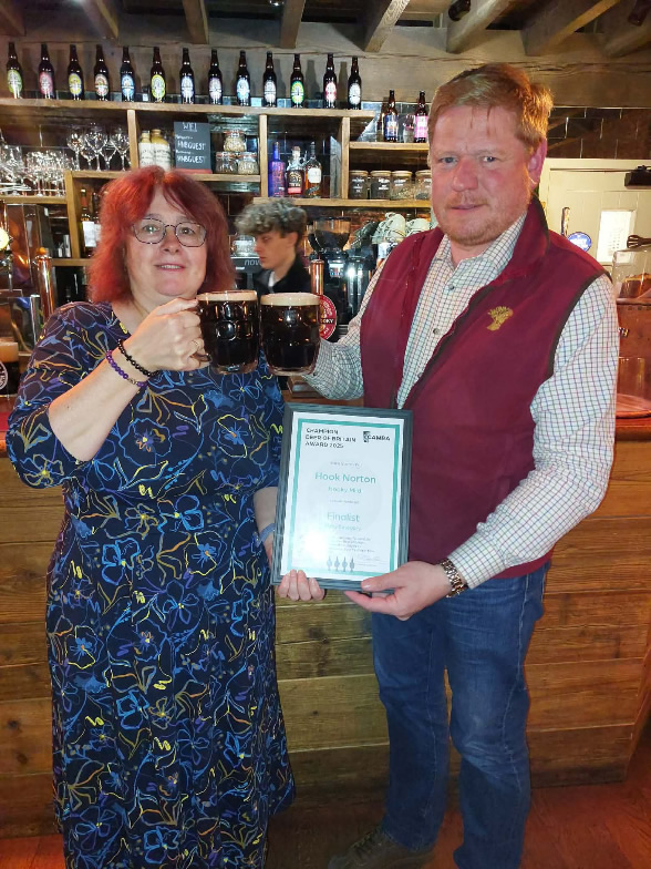 Lynne Robbins - chair of North Oxon CAMRA and Brewery MD,James Clarke
