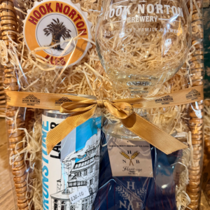 Beer, Bottle Opener, Glass & Blue Socks Hamper