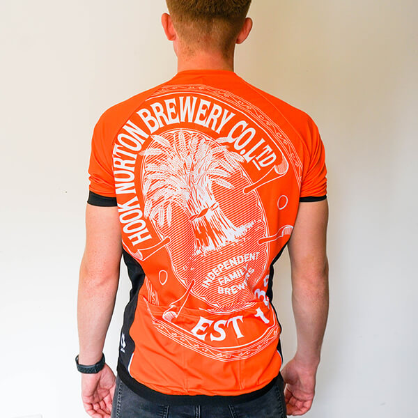 Kalas Hook Norton Brewery Short Sleeve Orange Cycling Jersey